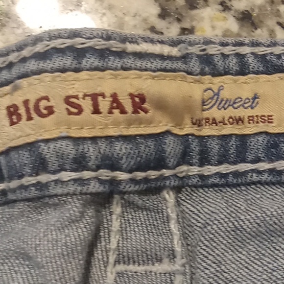 Big Star Women's Wide Leg Jeans in Denim Blue - Picture 7 of 8